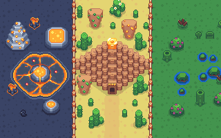 Island exploration in FarmLand — discover Petal Paradise, Volcanic Terrain and Swamp Lands